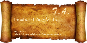 Theobald Angéla névjegykártya